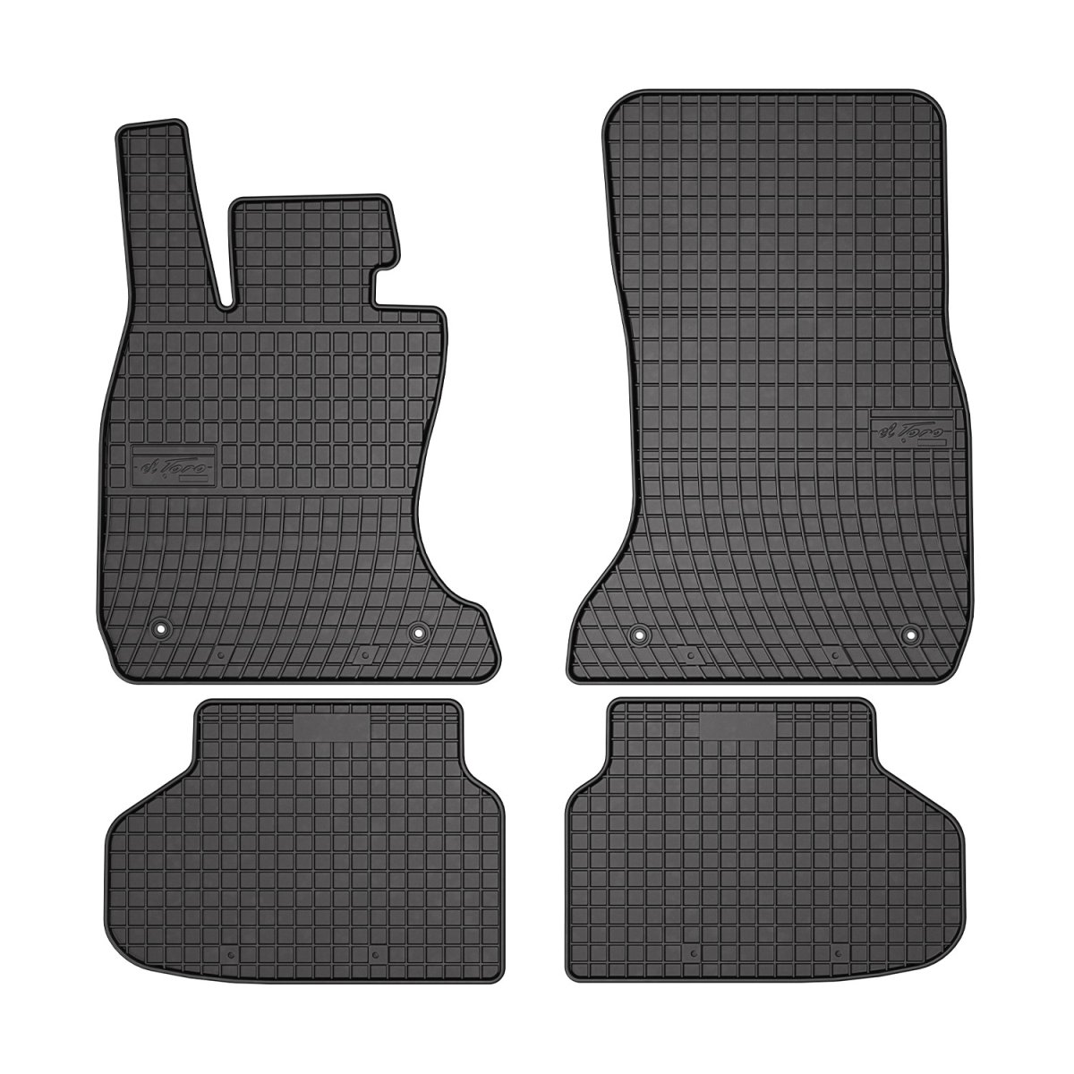 BMW 7 Series F01 Floor Mats - Omac - Rubber - Black - '09-'15